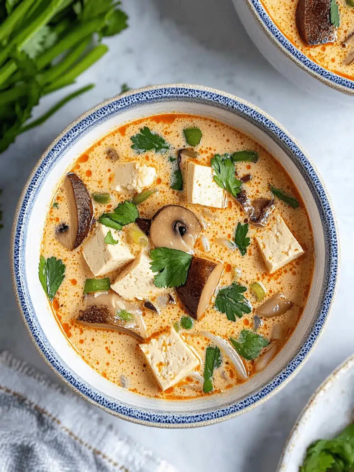 Creamy Coconut Tofu Soup