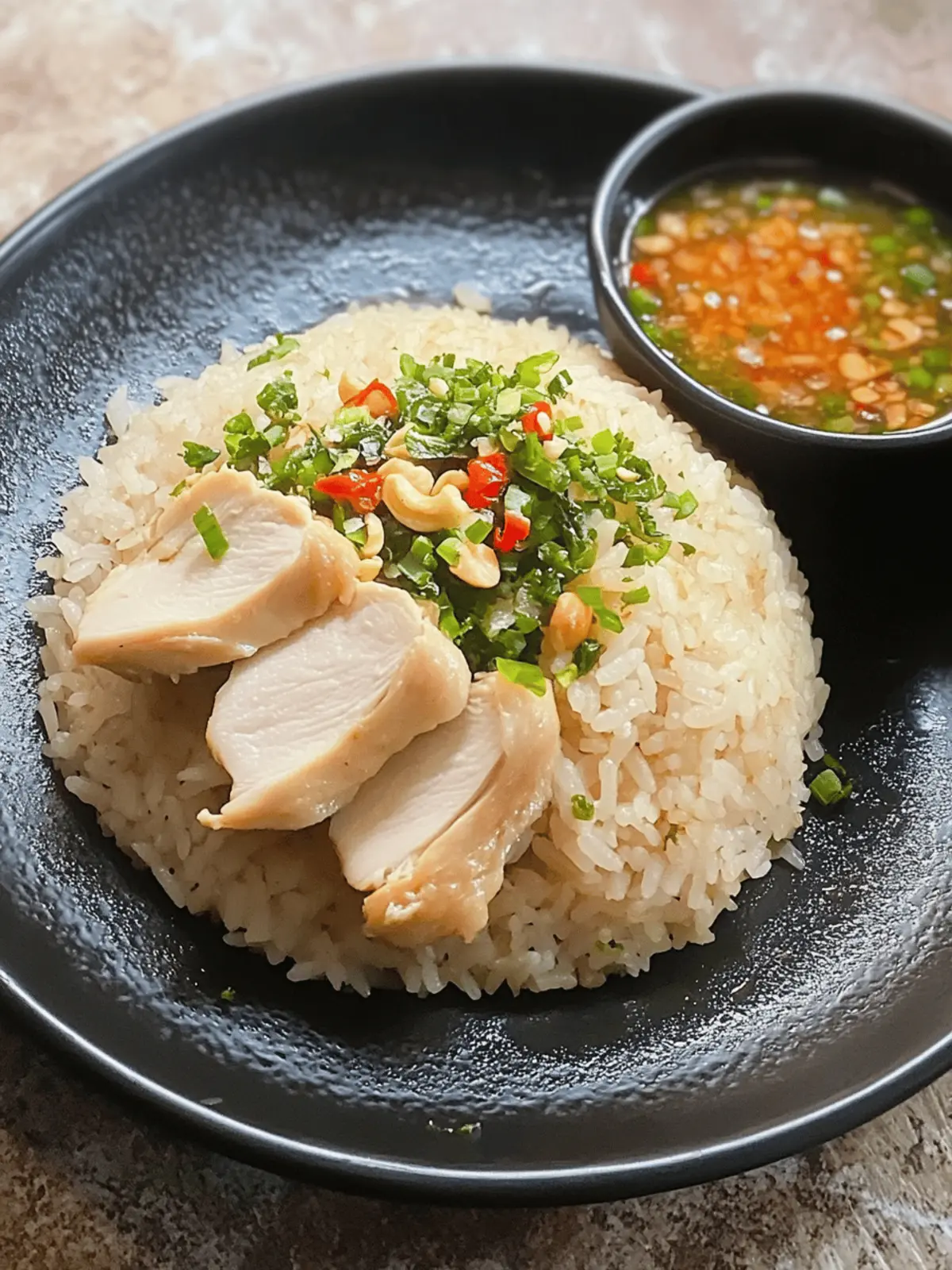 Hainanese Chicken Rice with Chicken Thighs