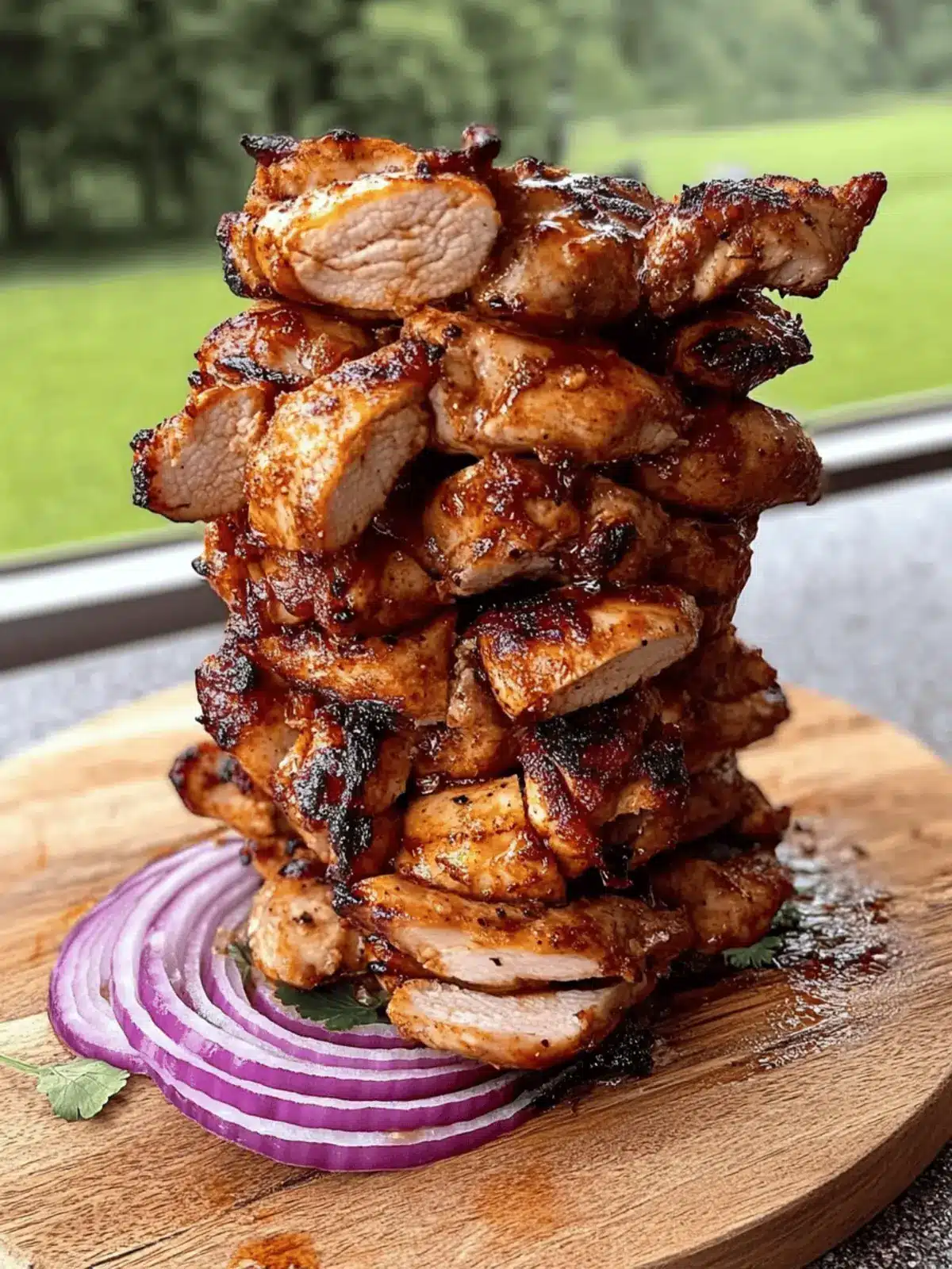Easy Chicken Shawarma Tower Baked in the Oven