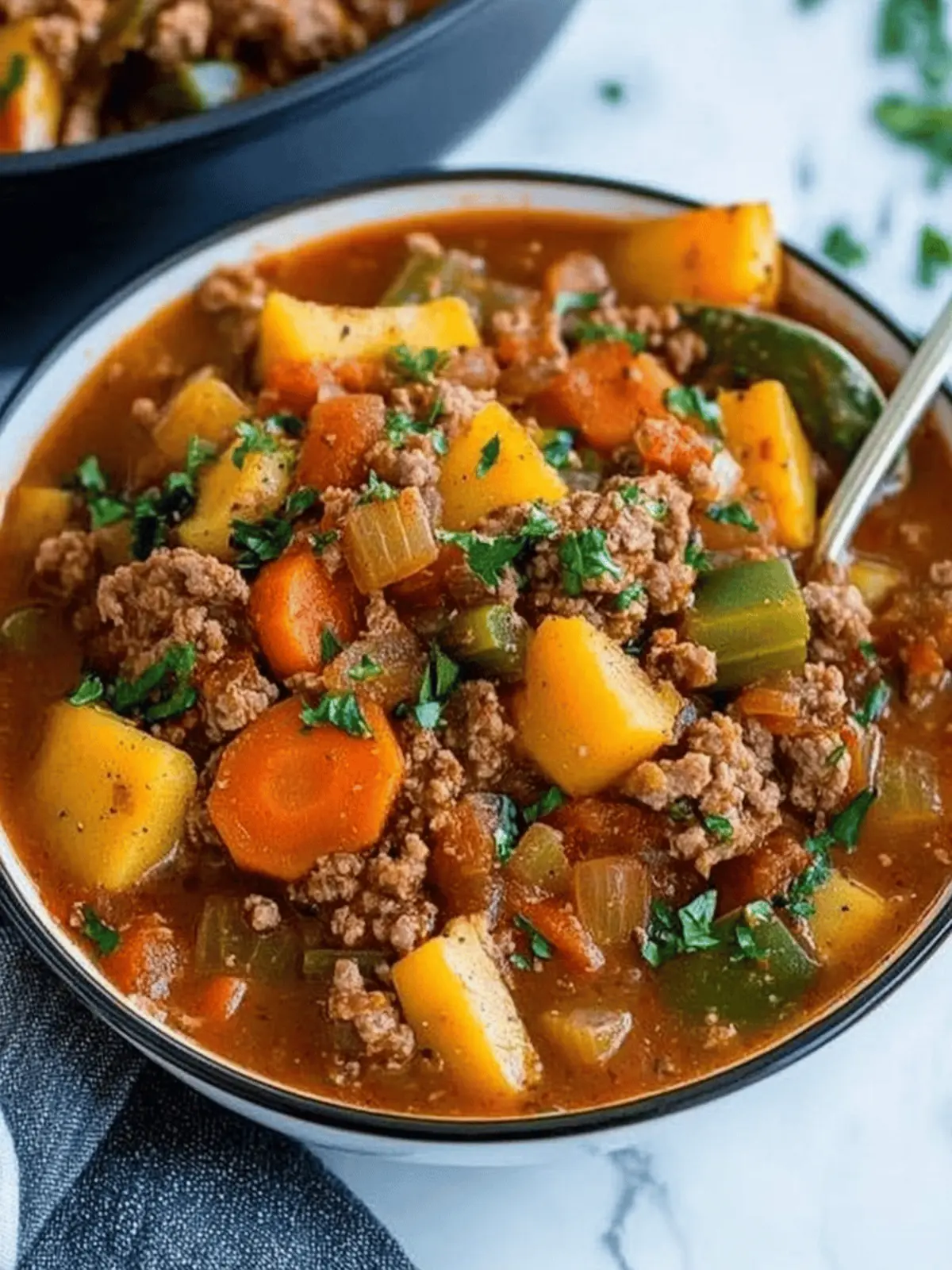 Loaded Hamburger Soup: Hearty Comfort for Busy Nights 2 Loaded Hamburger Soup