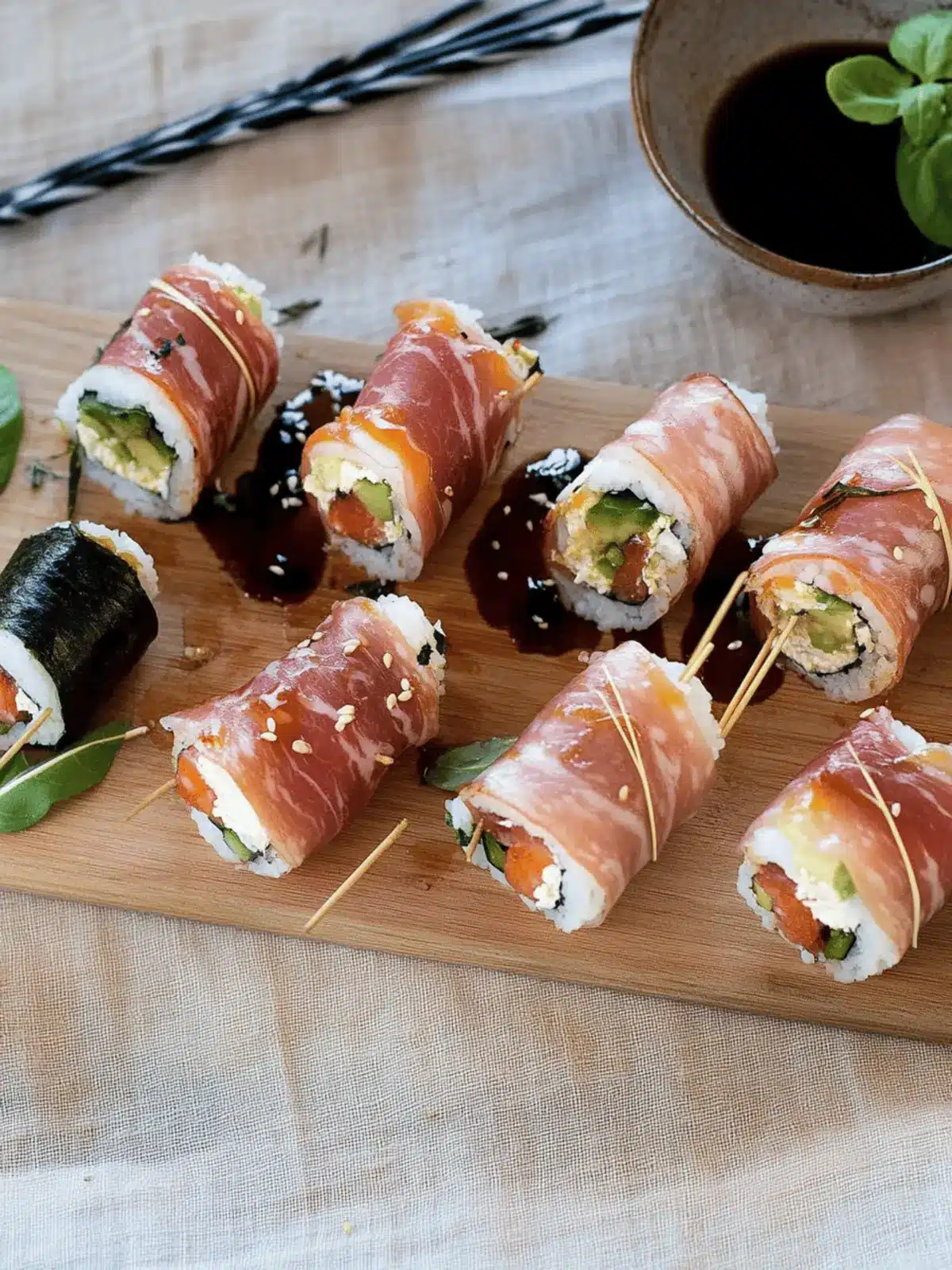 Italian Charcuterie Sushi Rolls