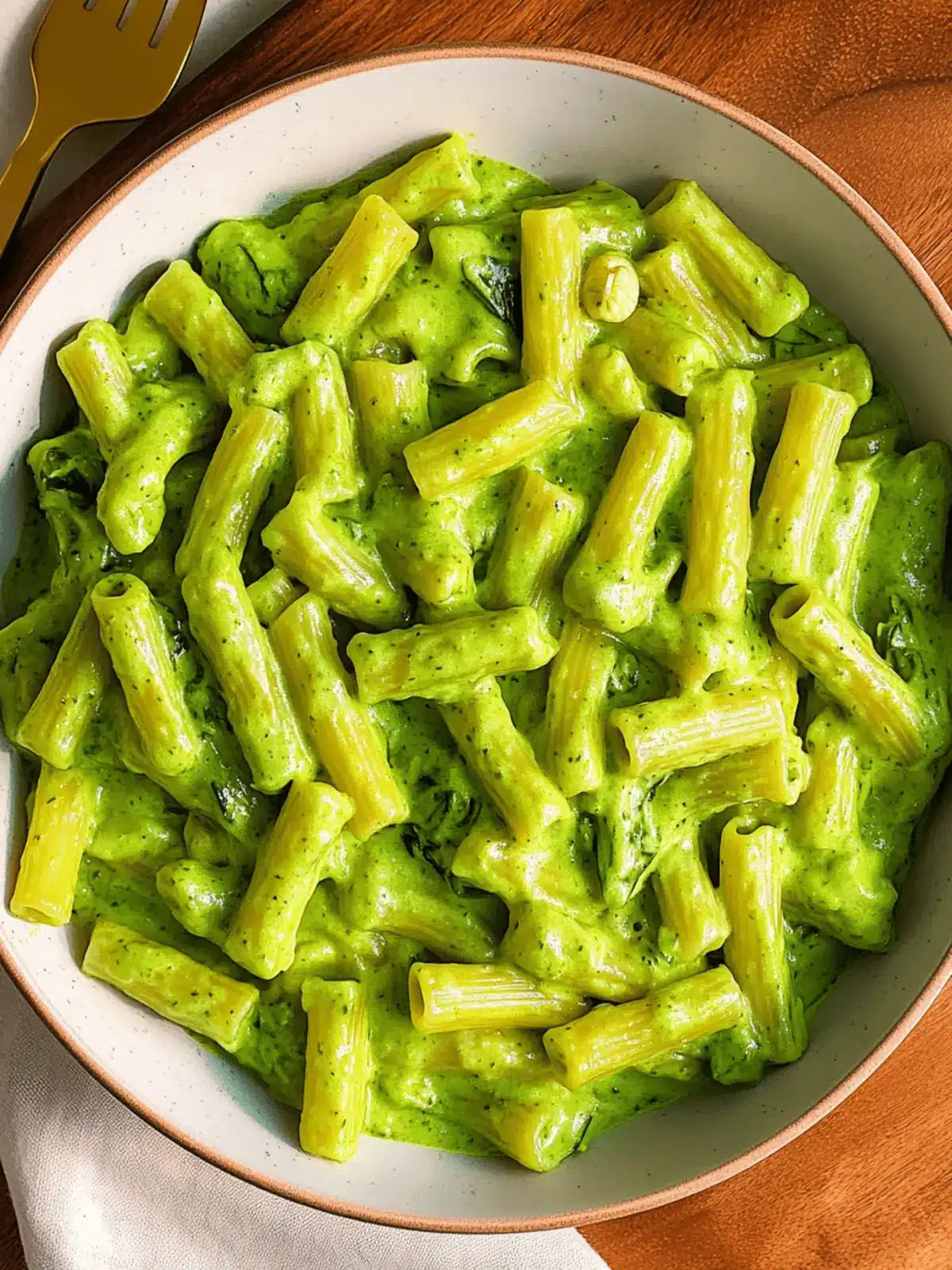 Creamy Vegan Spinach Garlic Pasta with Cashews Bliss 3 Vegan Creamy Spinach Garlic Pasta with Cashews and Parsley