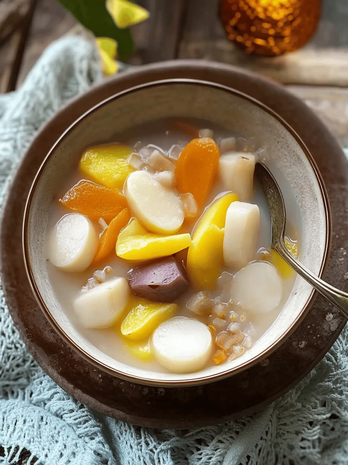 Ginataang Bilo Bilo - Filipino Dessert Pudding