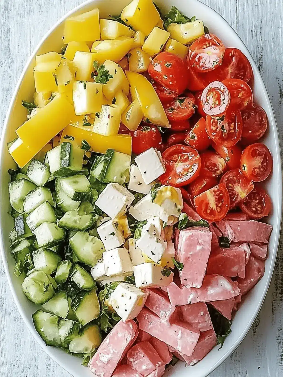 Italian Sub Salad Two Ways