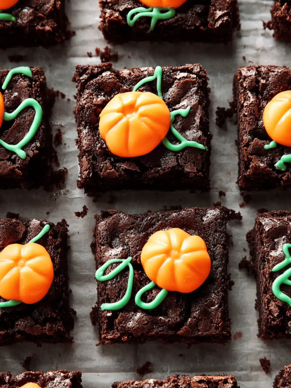 Pumpkin Patch Brownies That Kids Will Love to Make! 2 Pumpkin Patch Brownies