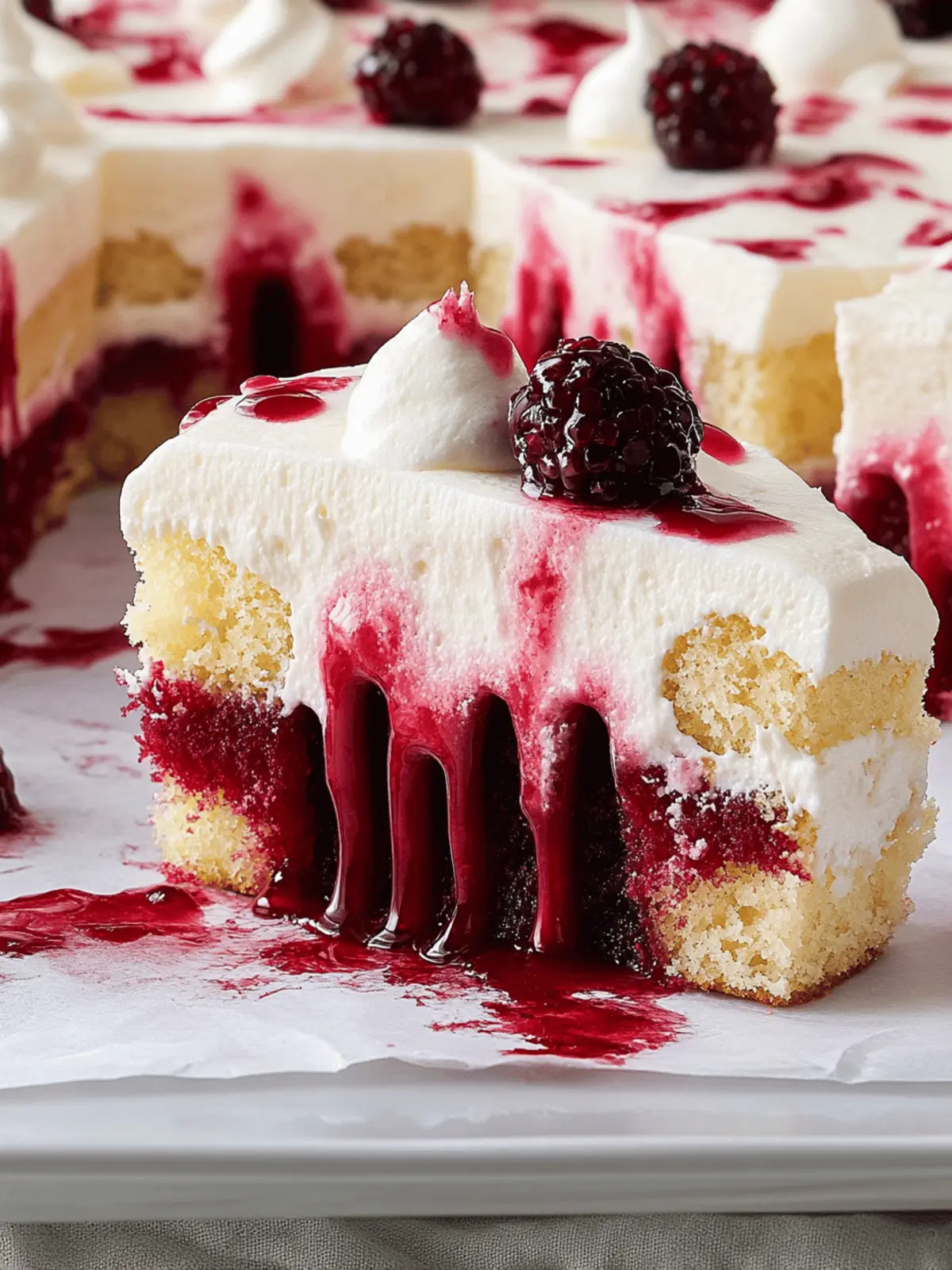 Vampire Poke Cake