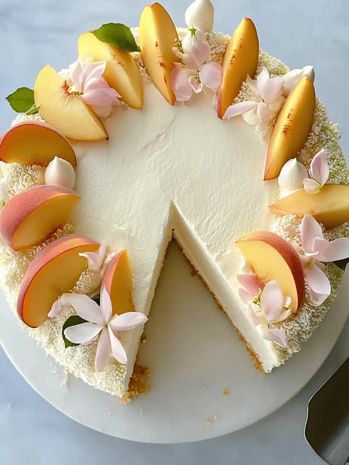 Jasmine, Peach & Vanilla Cake