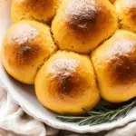 Rosemary pumpkin dinner rolls