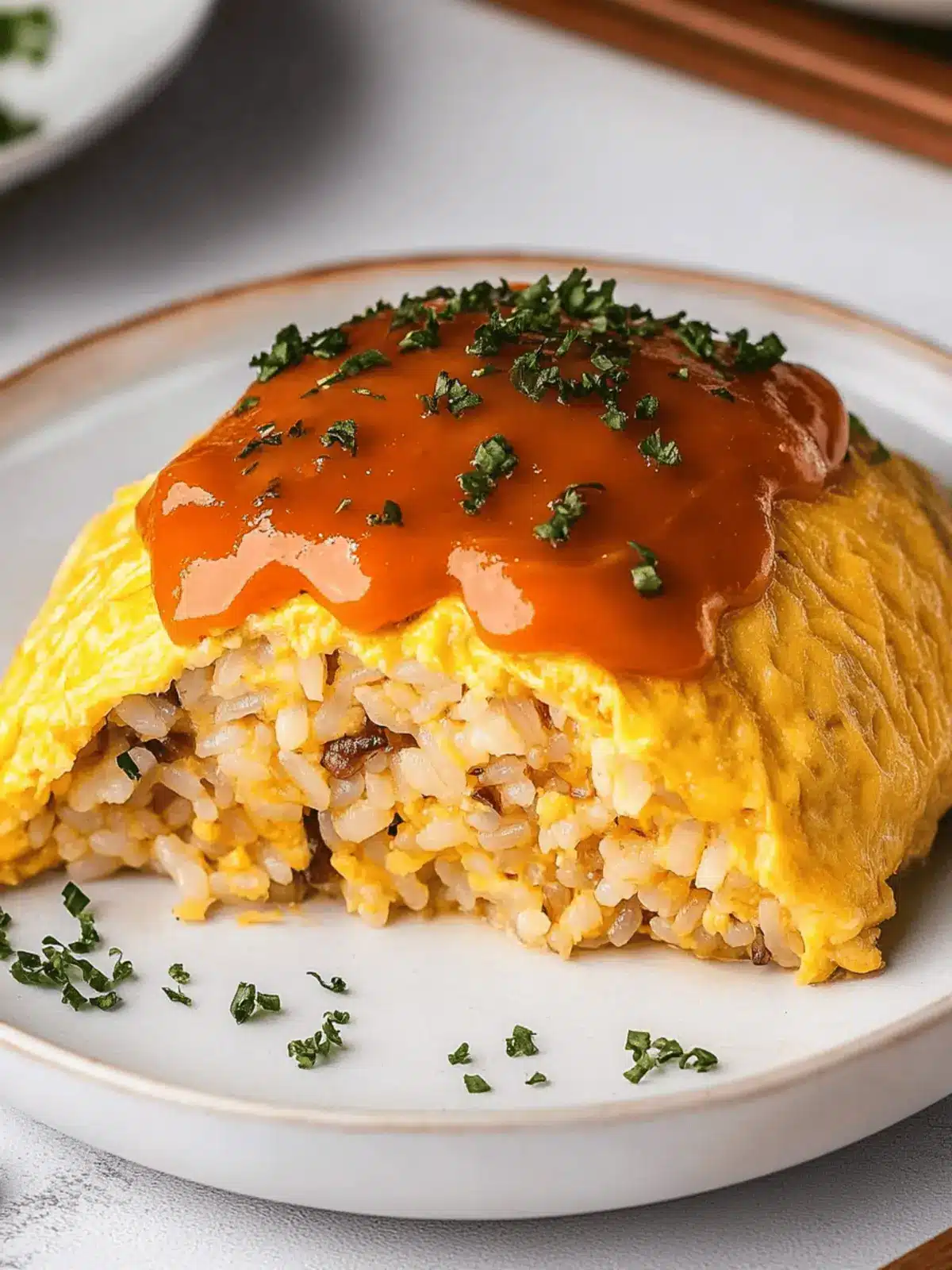 Omurice (Japanese Rice Omelet)