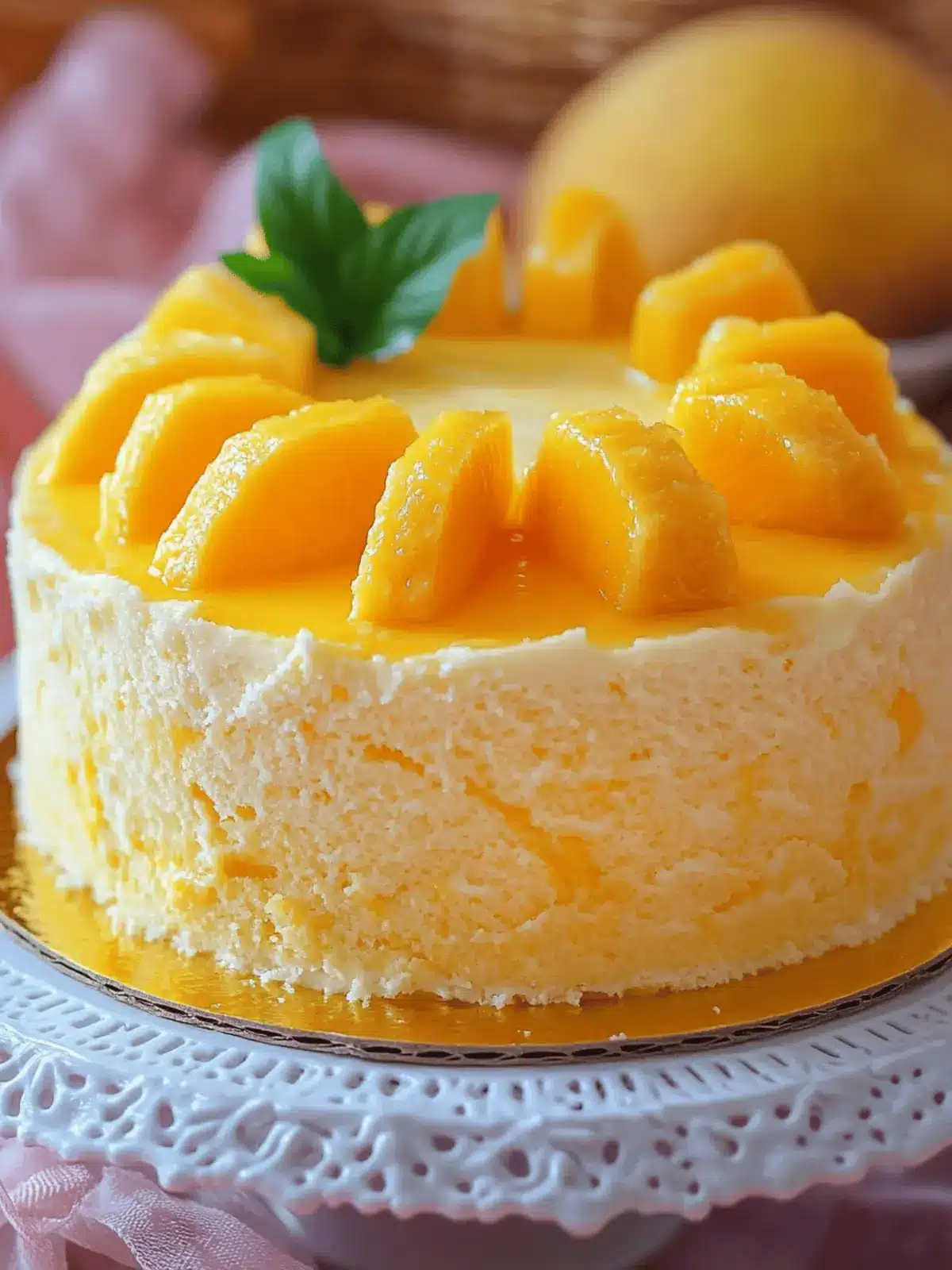 Mango Cream Chiffon Cake: Your New Favorite Light Dessert 5 Mango Cream Chiffon Cake