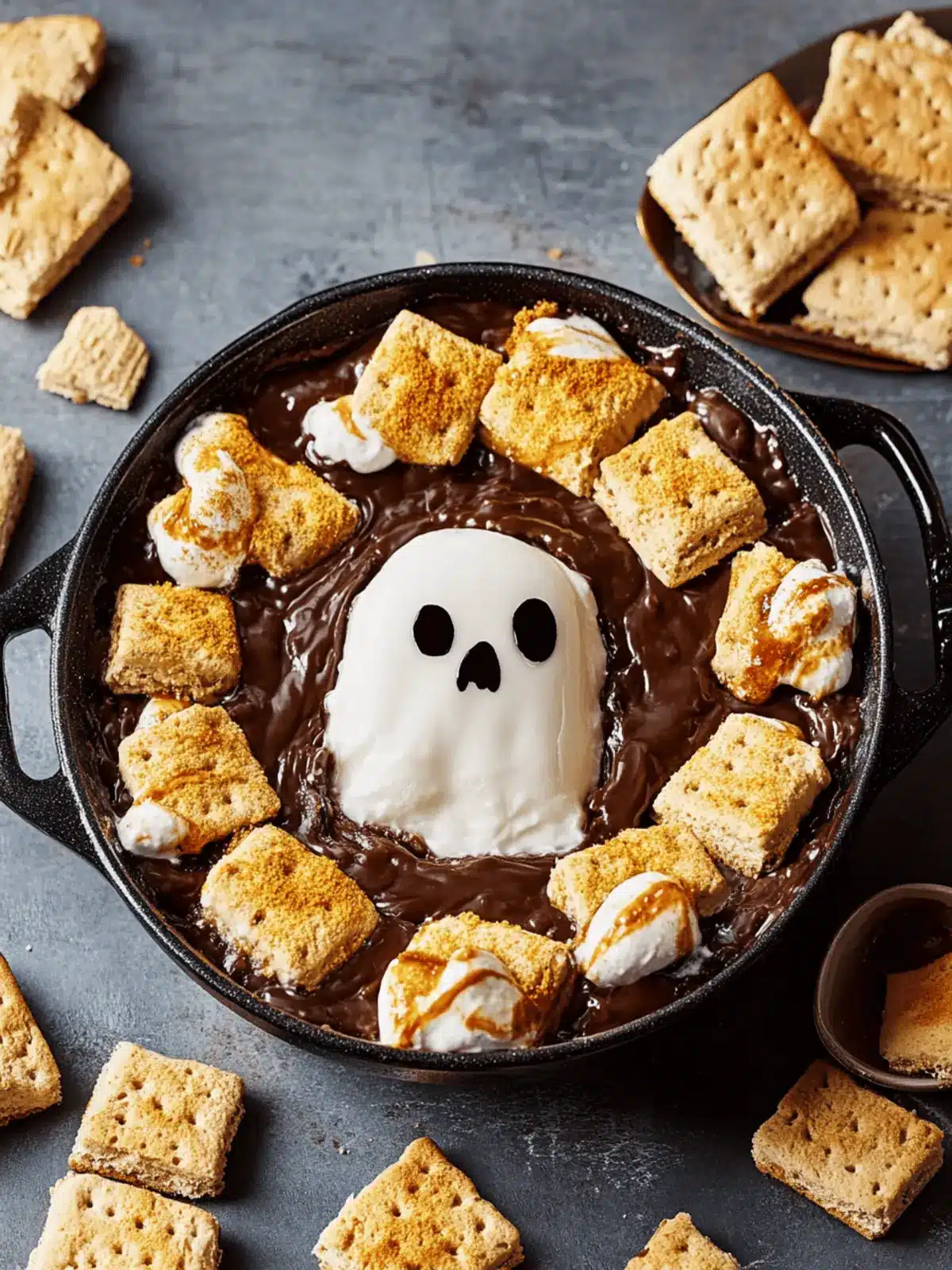 Delicious Ghost S'mores Dip Ready in Just 15 Minutes 4 Ghost S'mores Dip