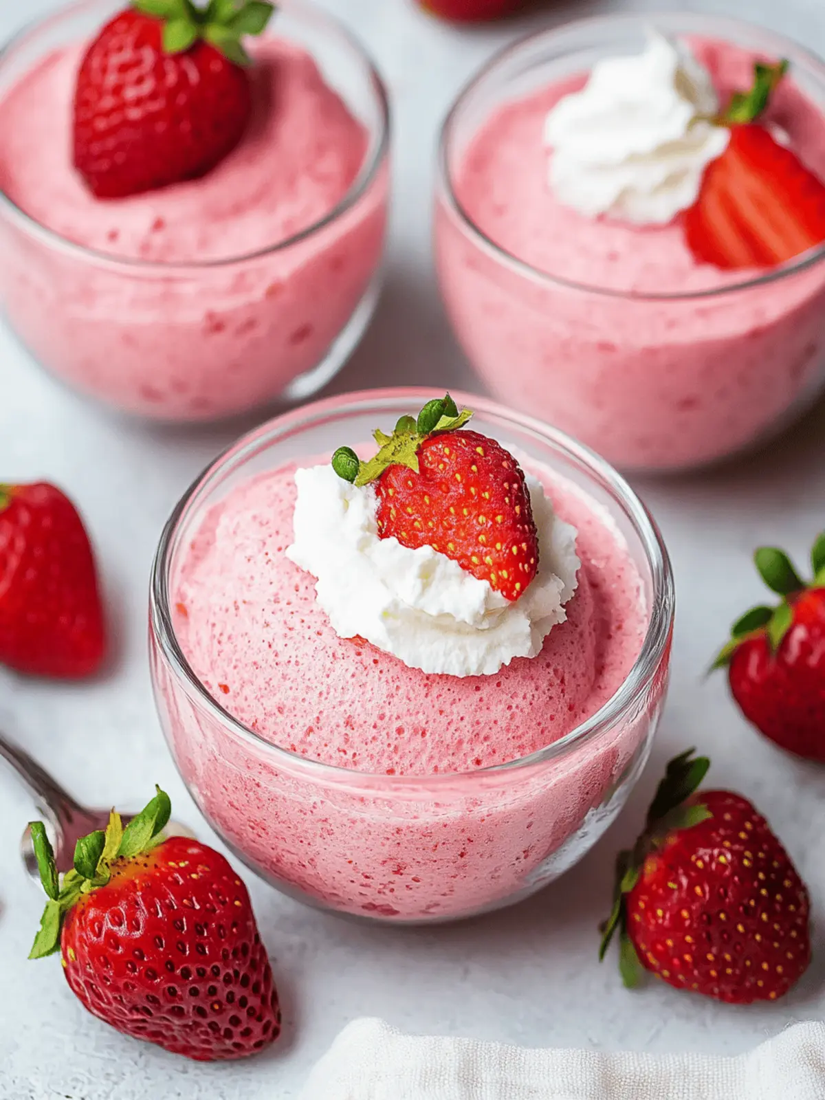 Strawberry Aquafaba Mousse