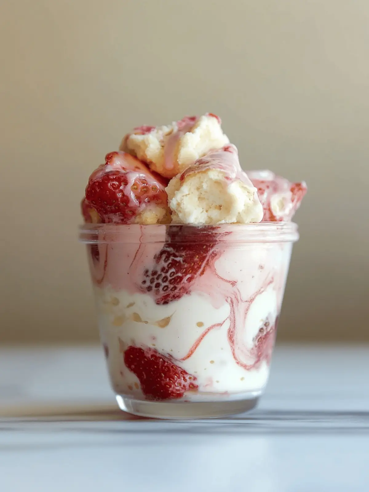 strawberry shortcake pudding