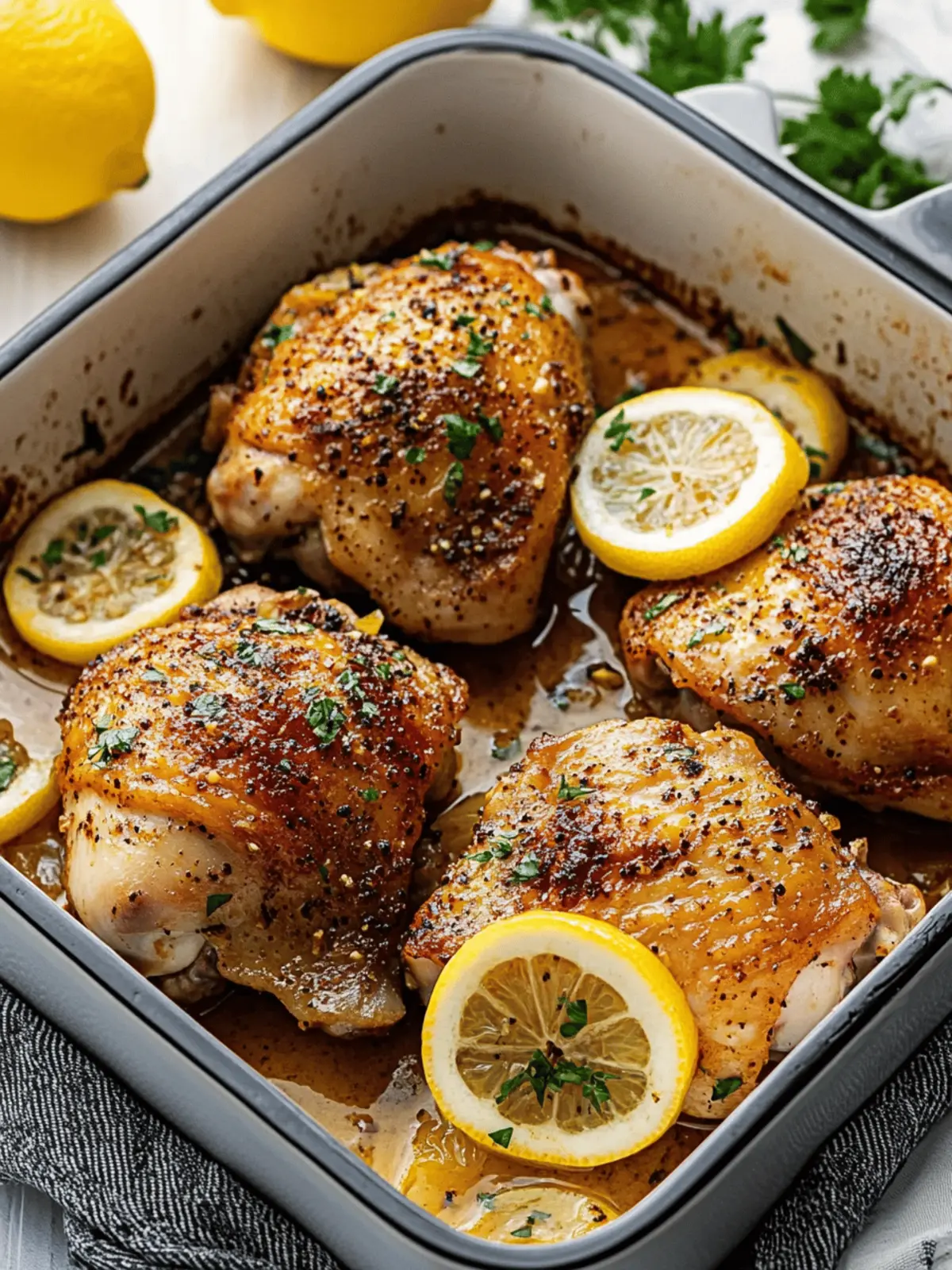 Lemon Pepper Chicken Thighs