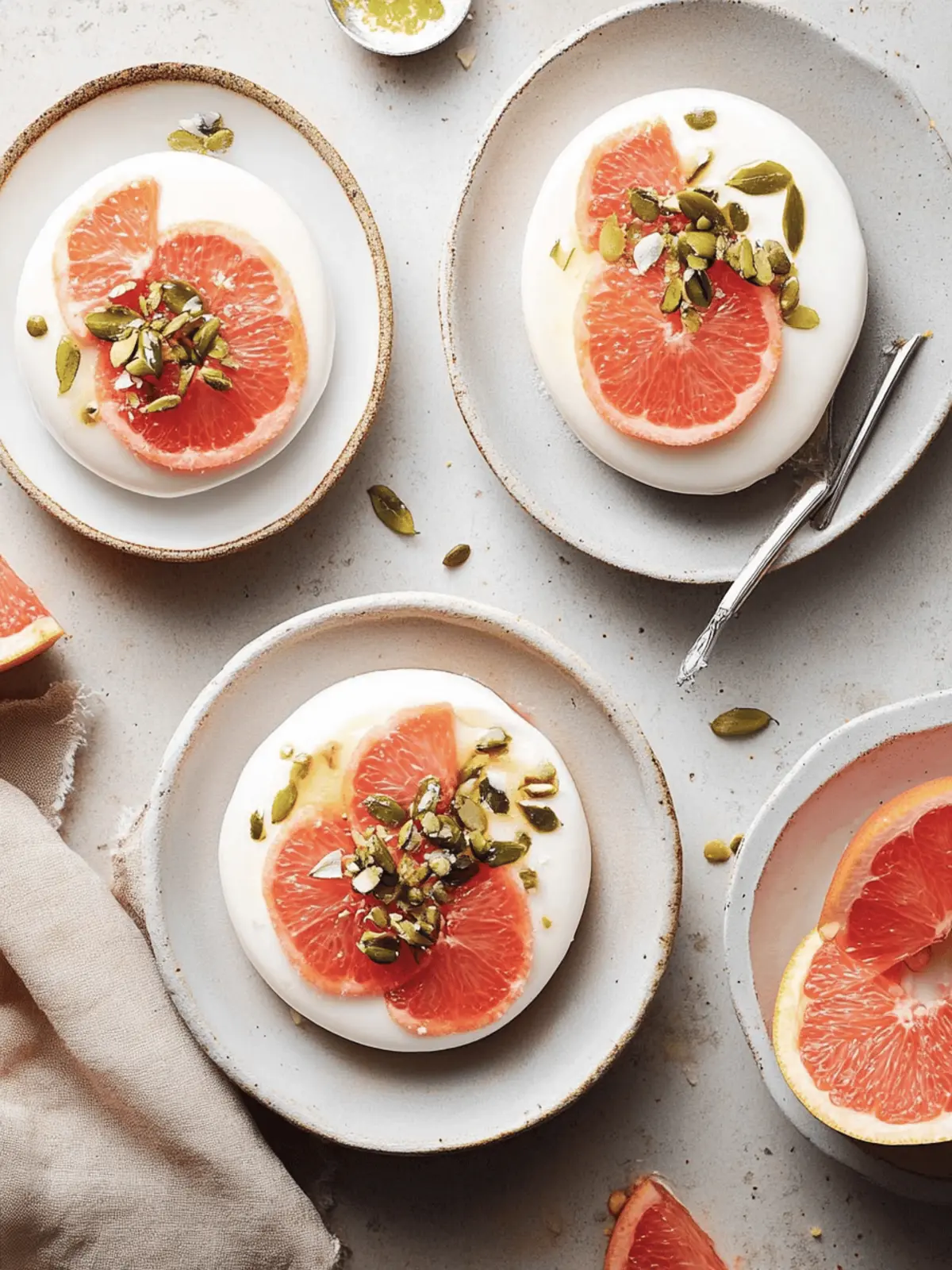 Grapefruit Panna Cotta