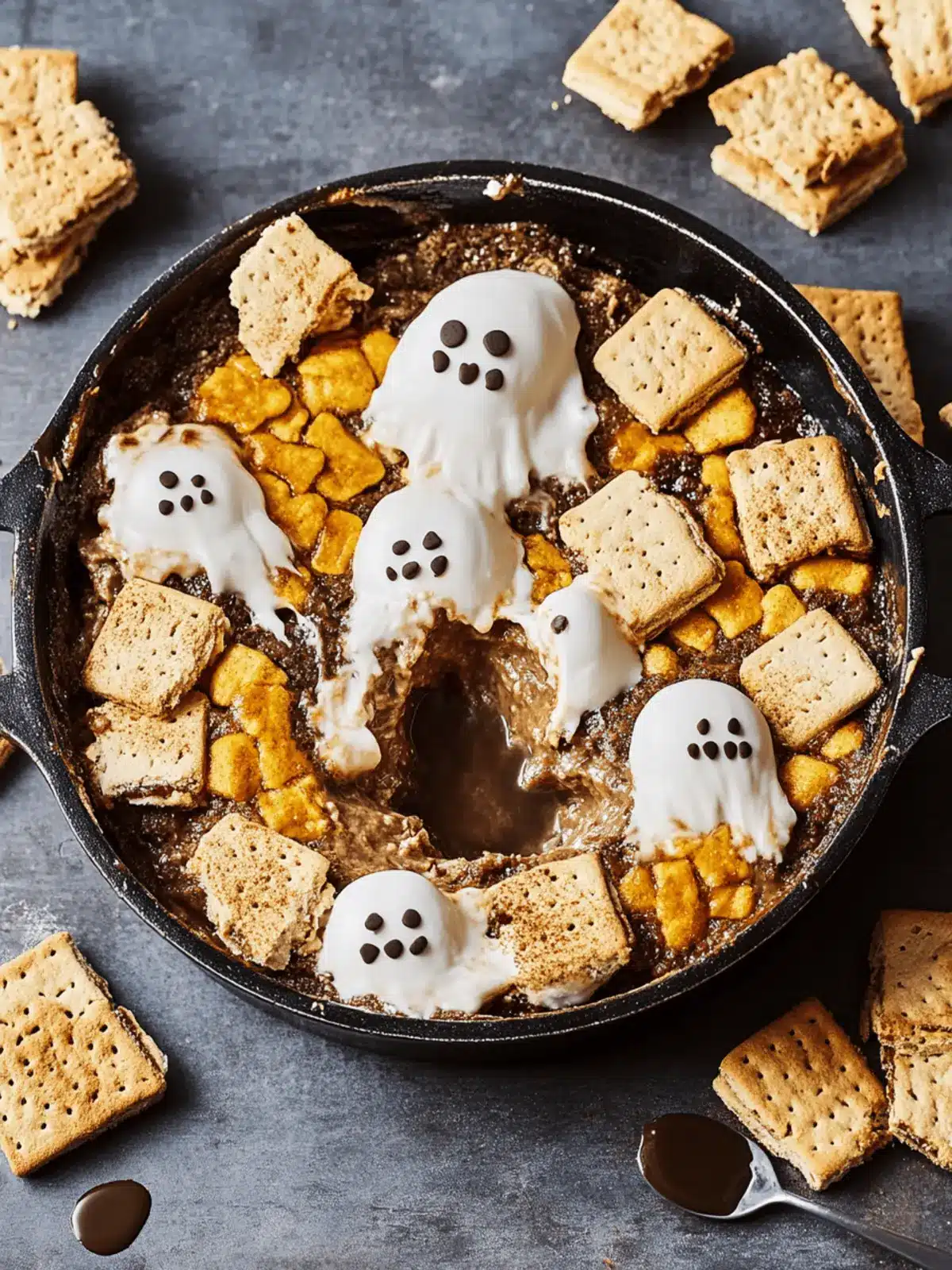 Delicious Ghost S'mores Dip Ready in Just 15 Minutes 2 Ghost S'mores Dip