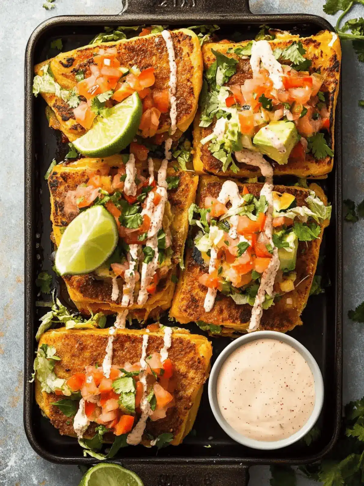 Upside Down Puff Pastry Tacos