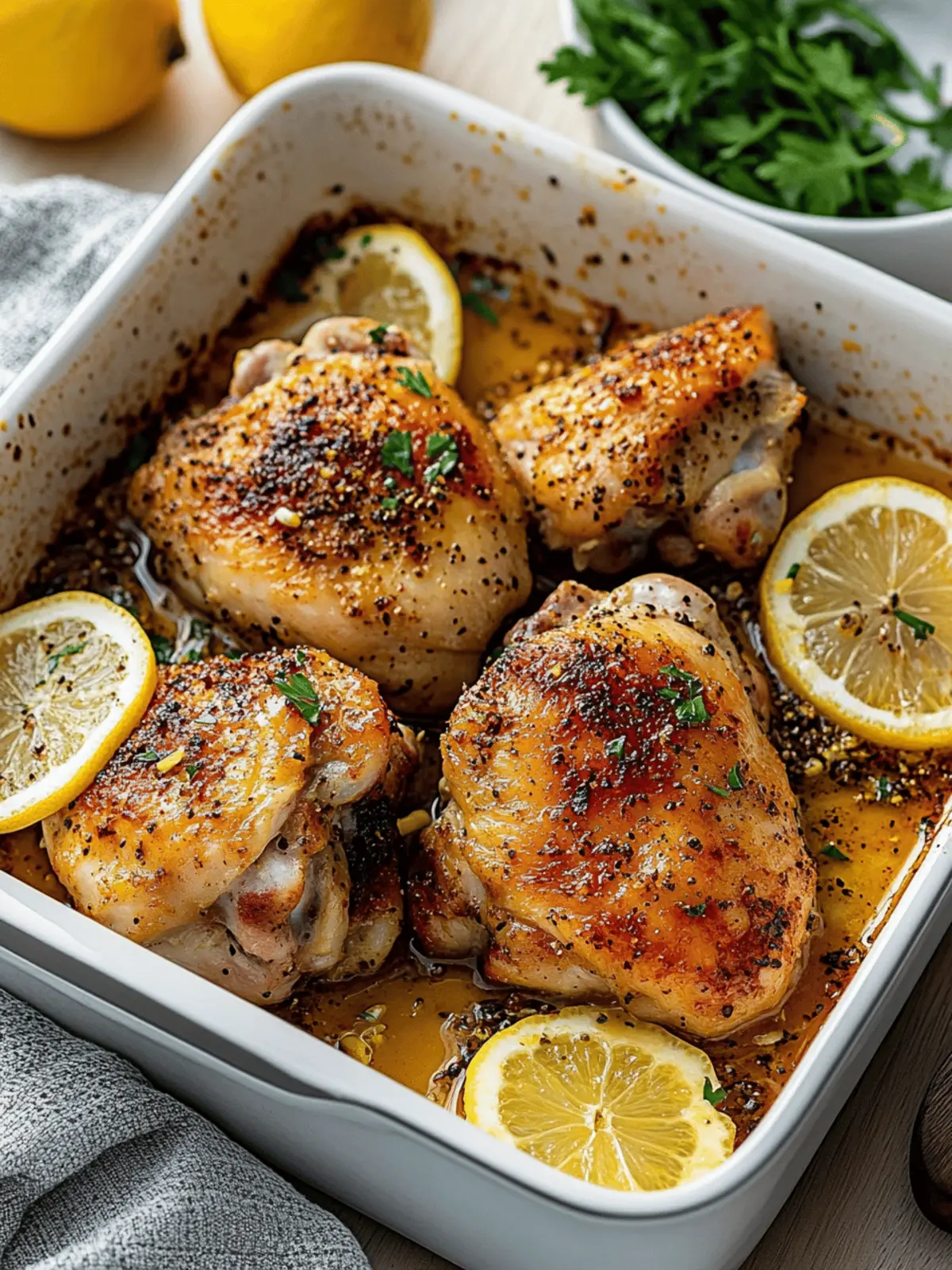 Lemon Pepper Chicken Thighs
