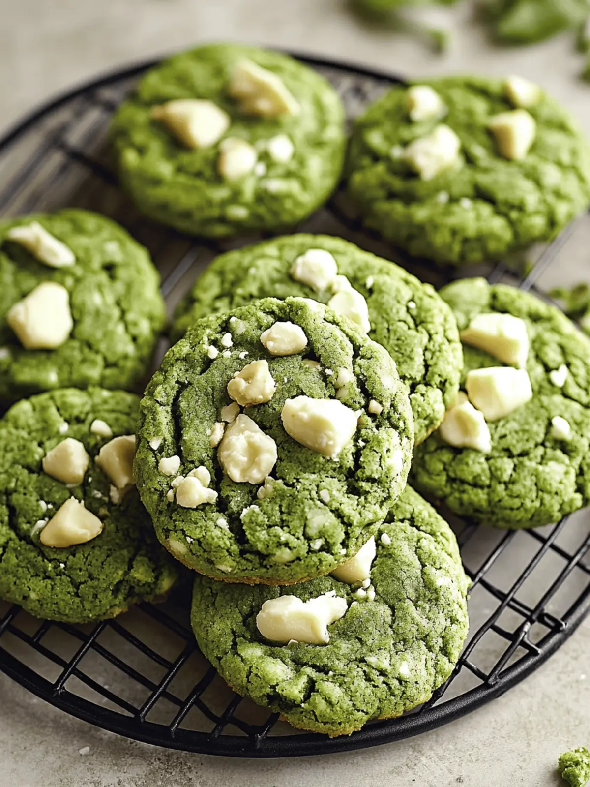 Matcha White Chocolate Cookies