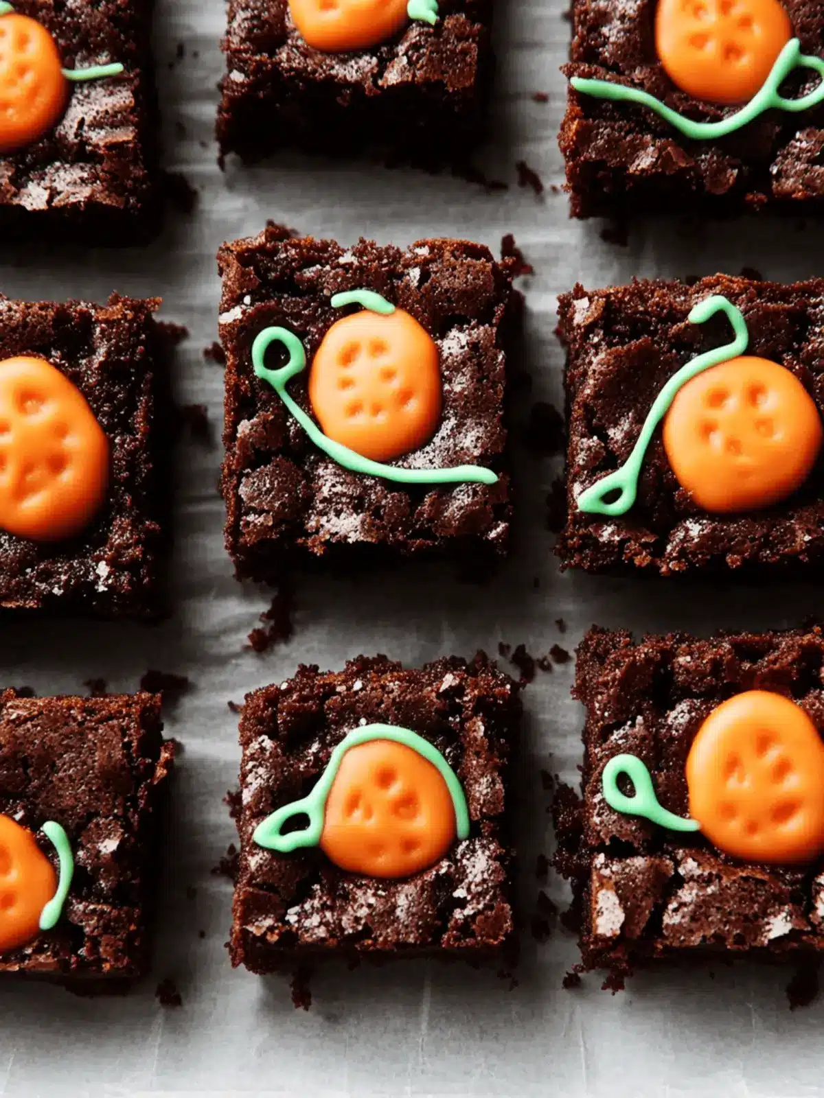 Pumpkin Patch Brownies That Kids Will Love to Make! 4 Pumpkin Patch Brownies