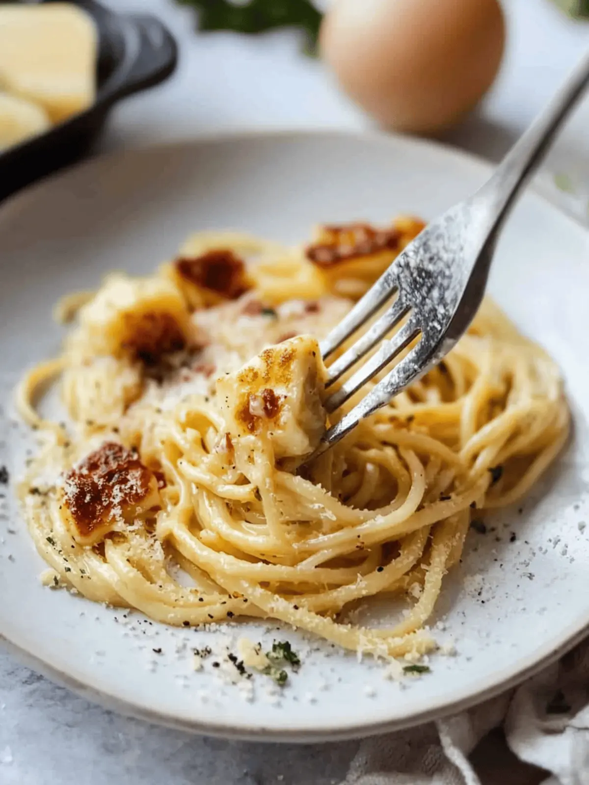 Halloumi Carbonara