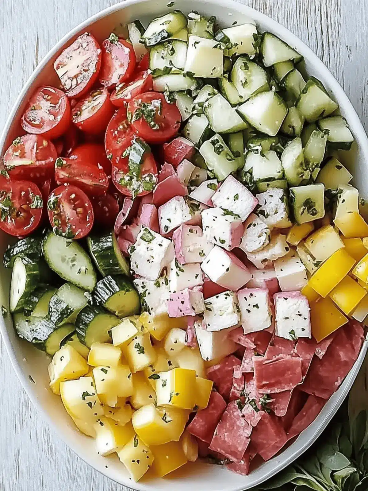 Italian Sub Salad Two Ways