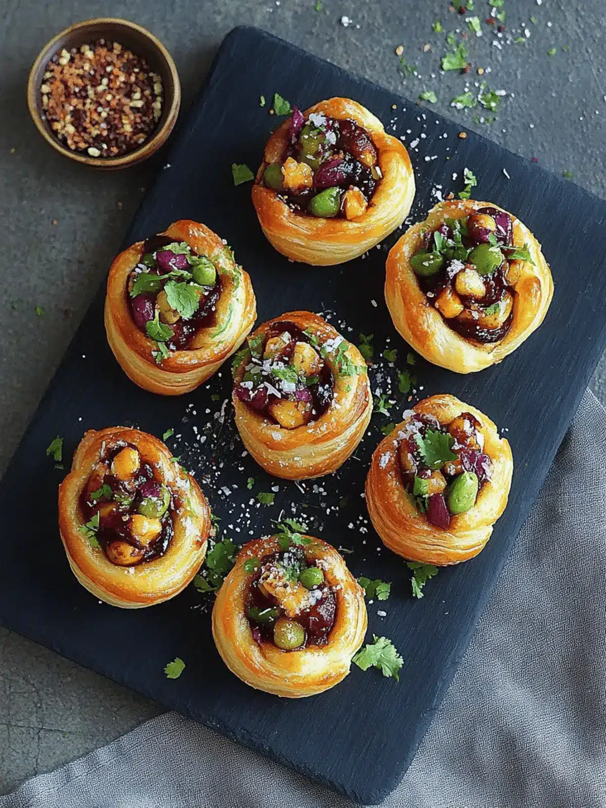 Dabeli Puff Pastry Swirl