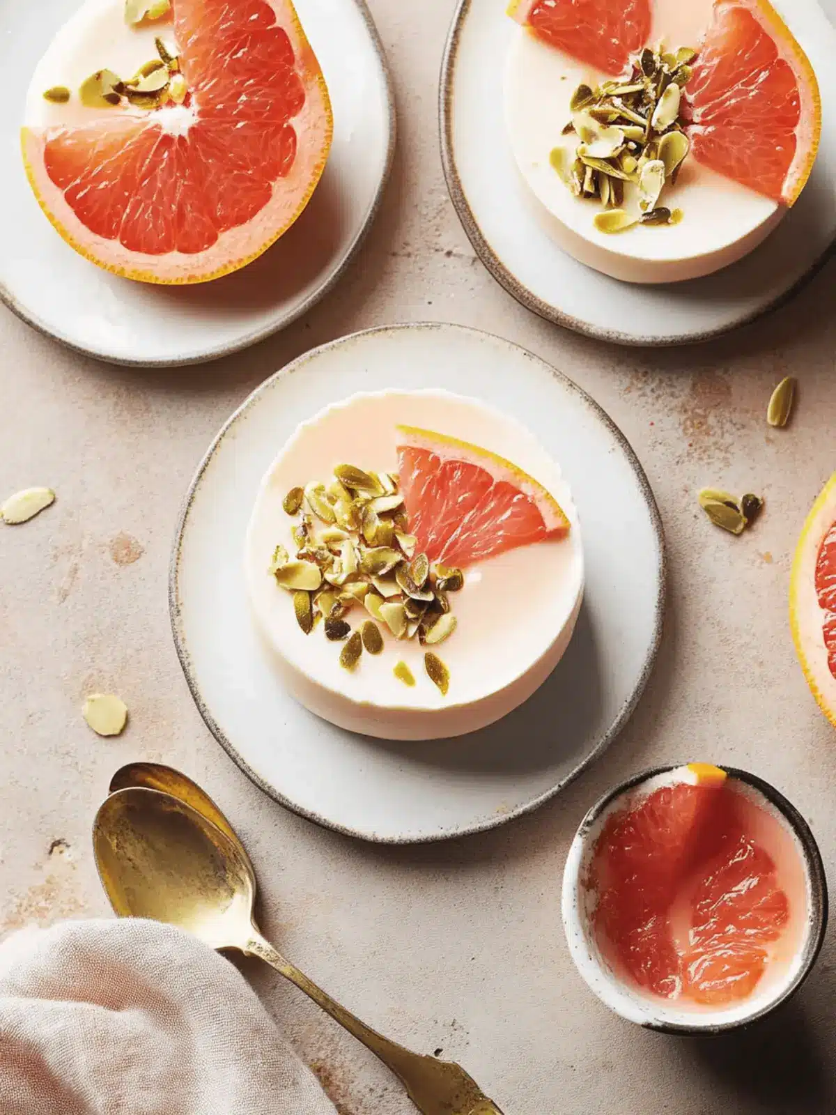 Grapefruit Panna Cotta