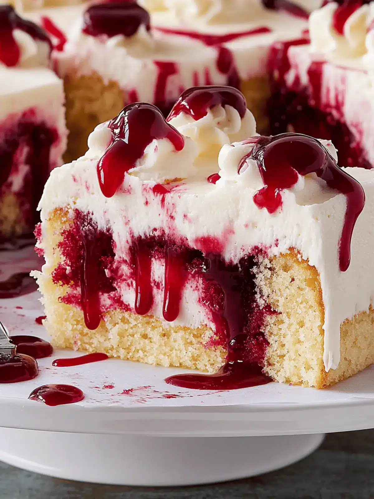 Vampire Poke Cake