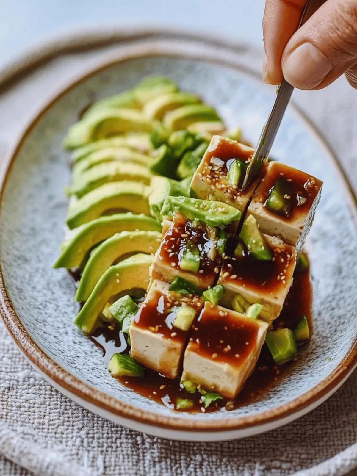 Tofu Avocado Salad