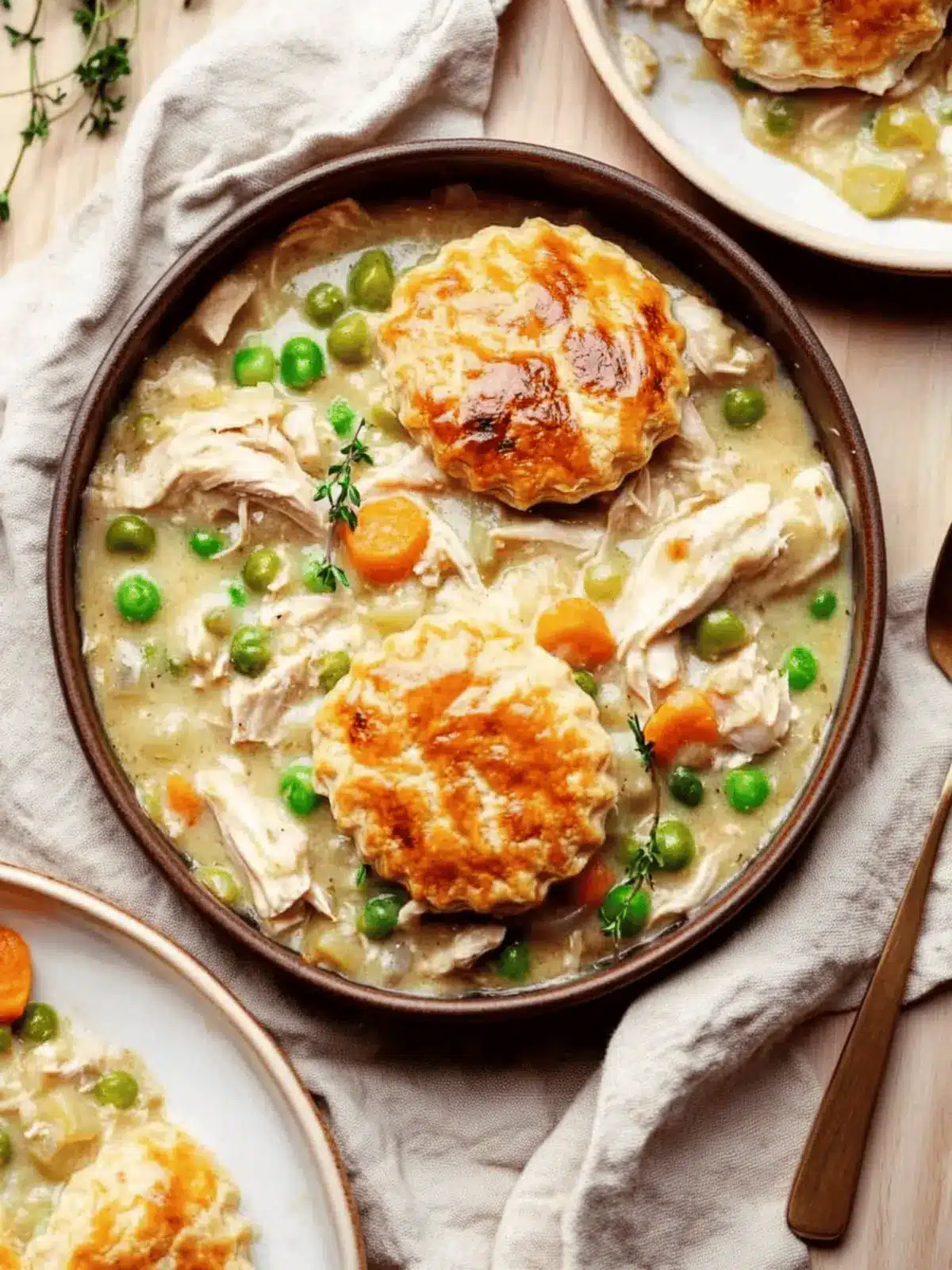 Crustless Chicken Pot Pie