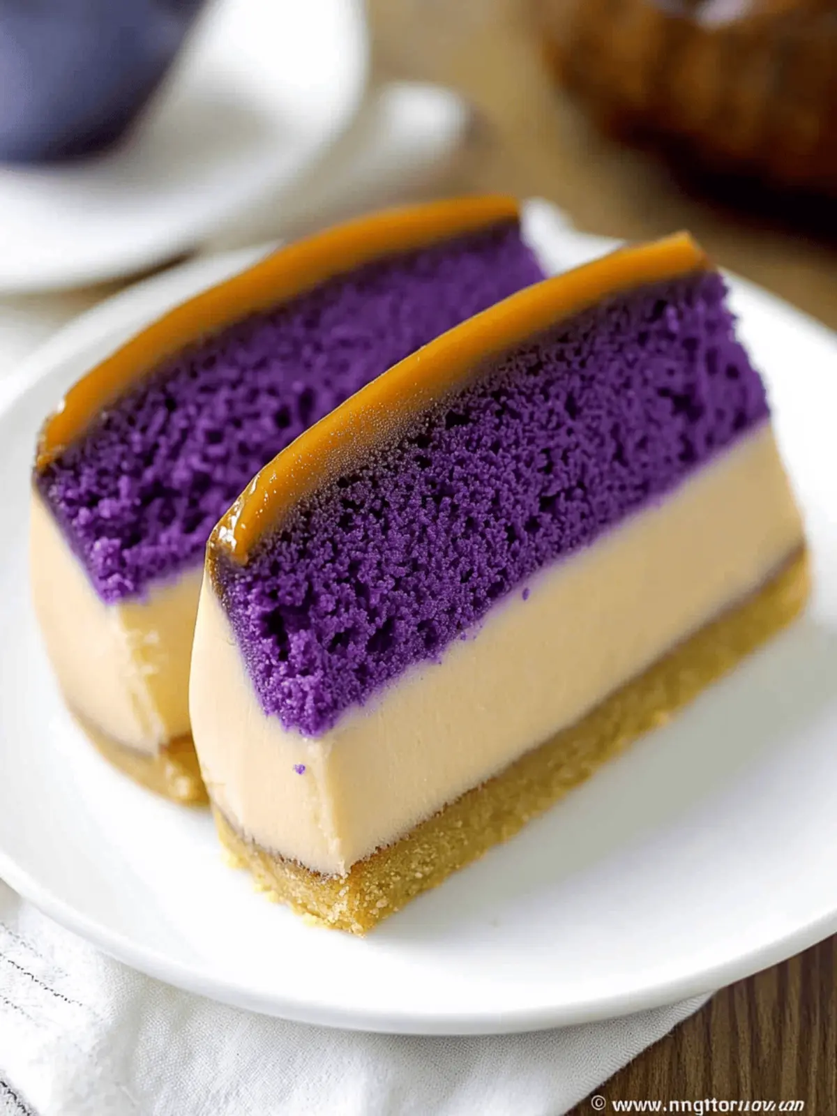 Ube Cake Flan