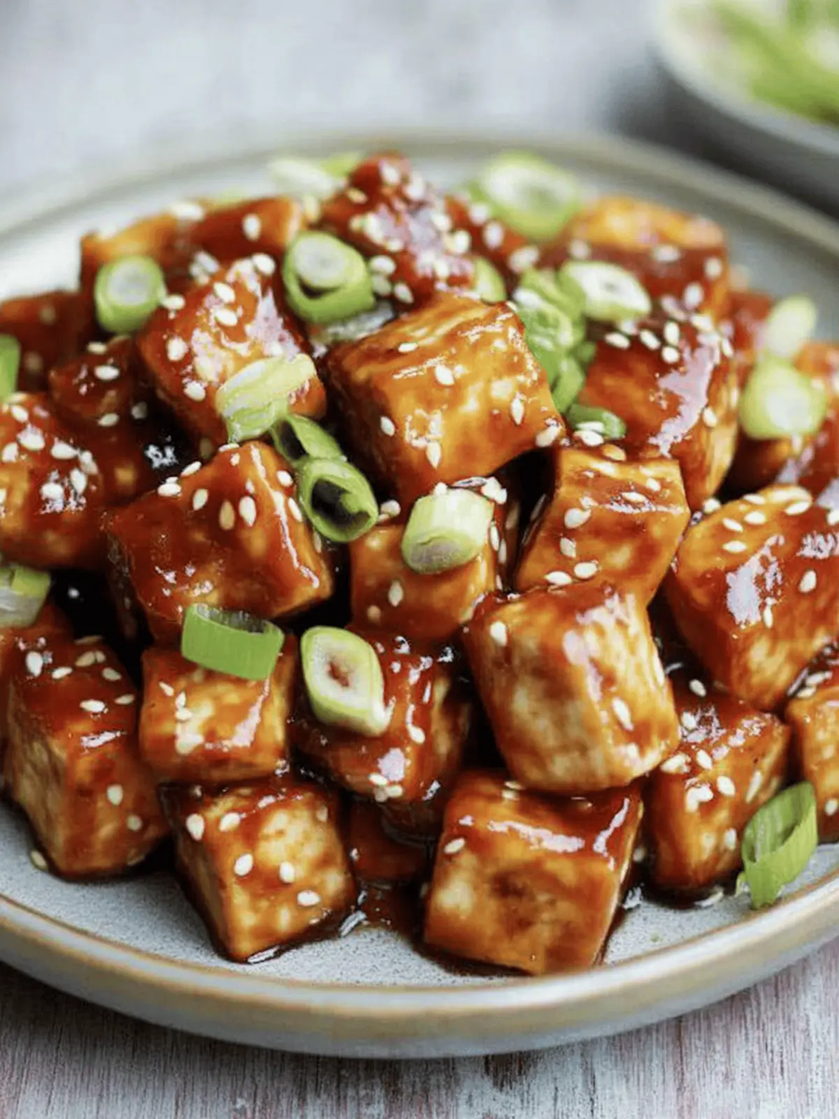 Sticky Chilli and Garlic Tofu