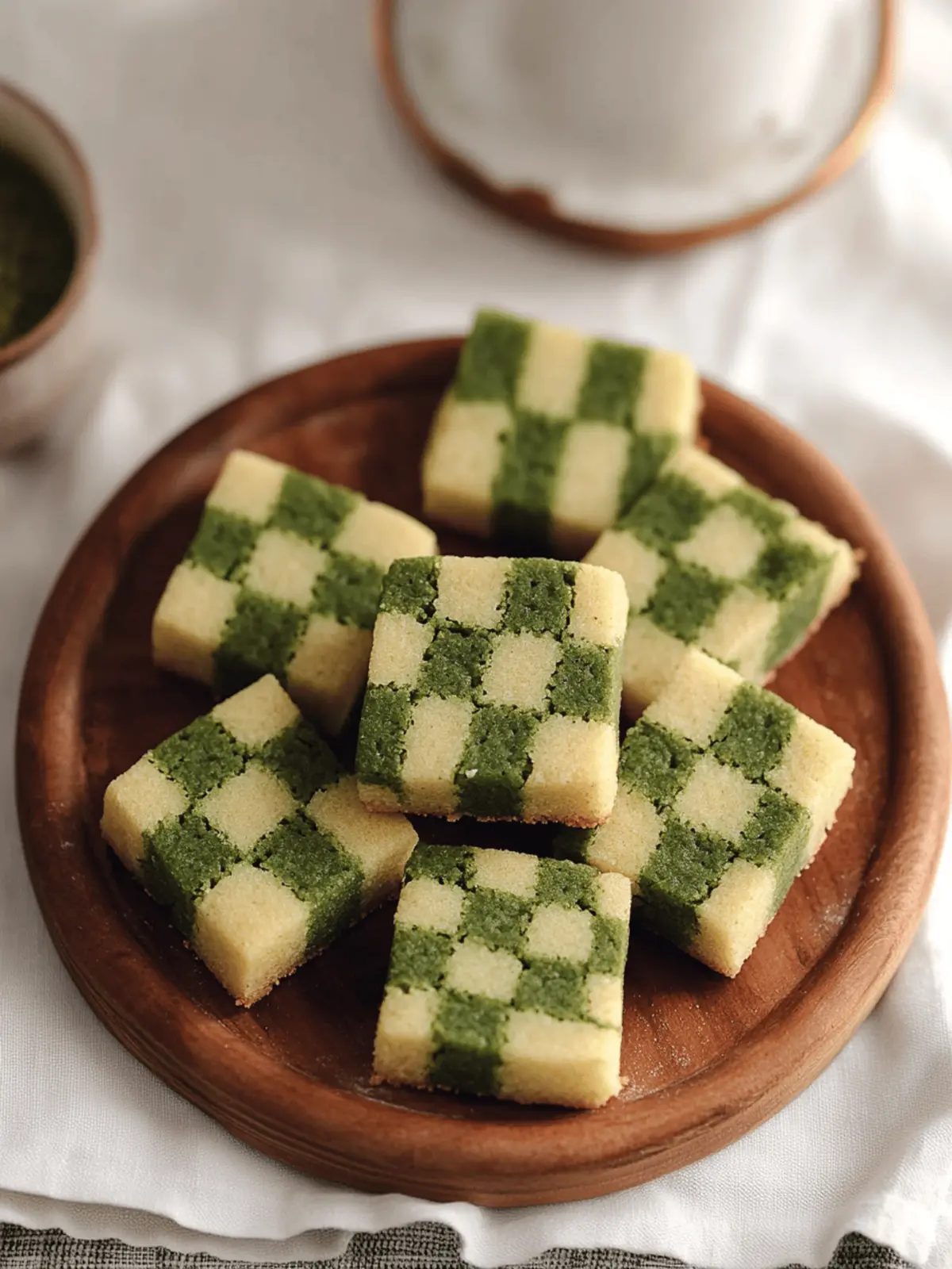 Matcha Checkerboard Cookies
