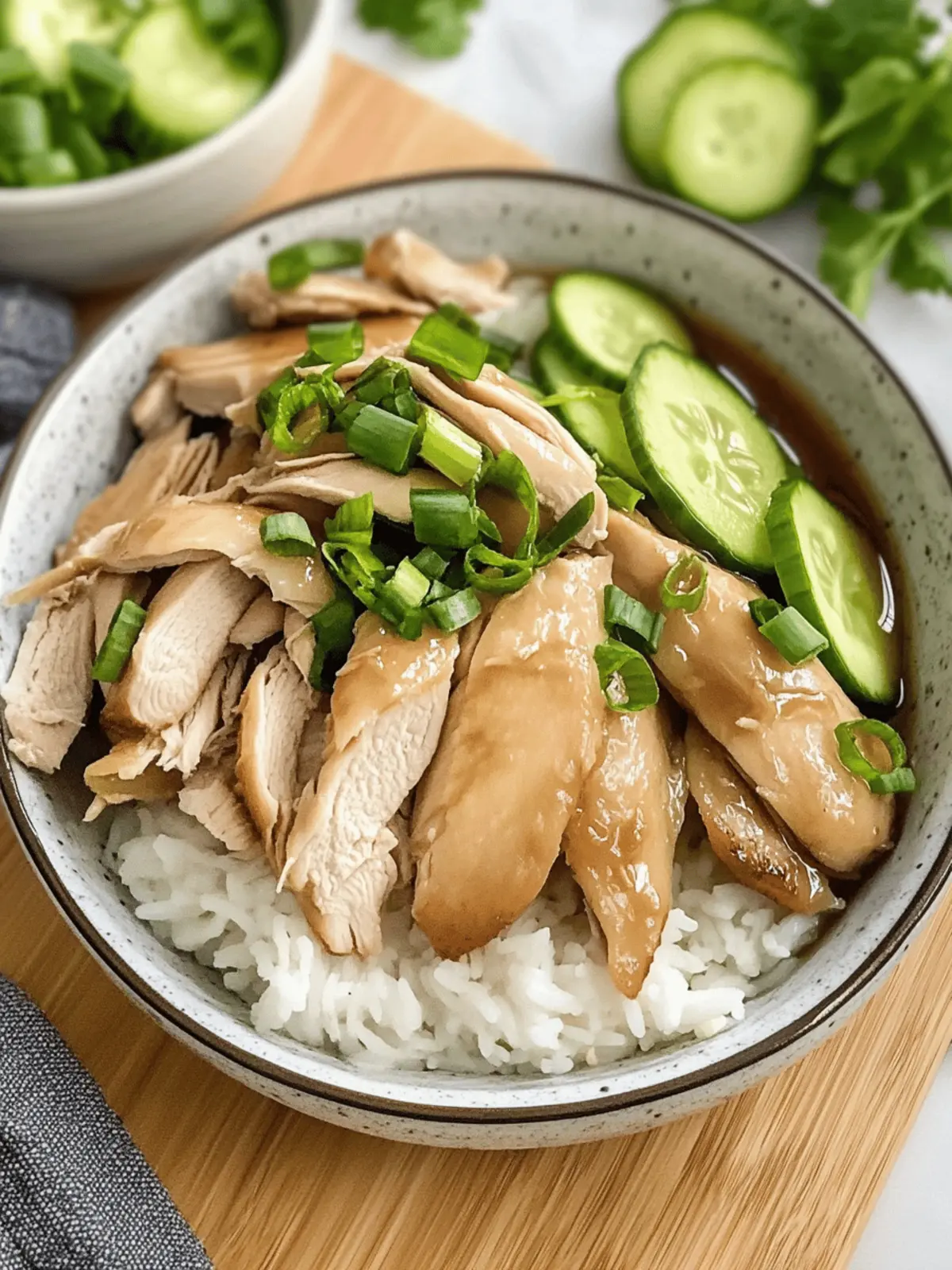 Savory Poached Chinese Chicken with Ginger Scallion Sauce 5 Poached Chinese Chicken with Ginger Scallion Sauce
