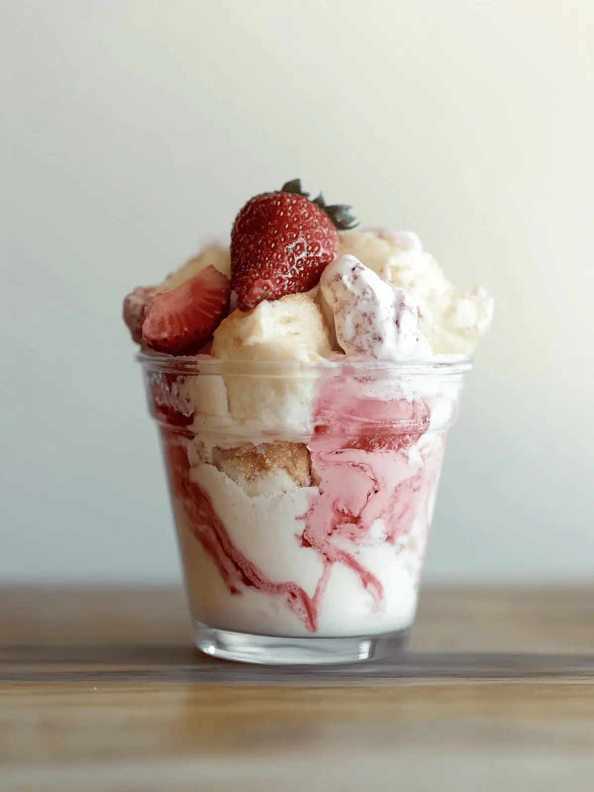 strawberry shortcake pudding
