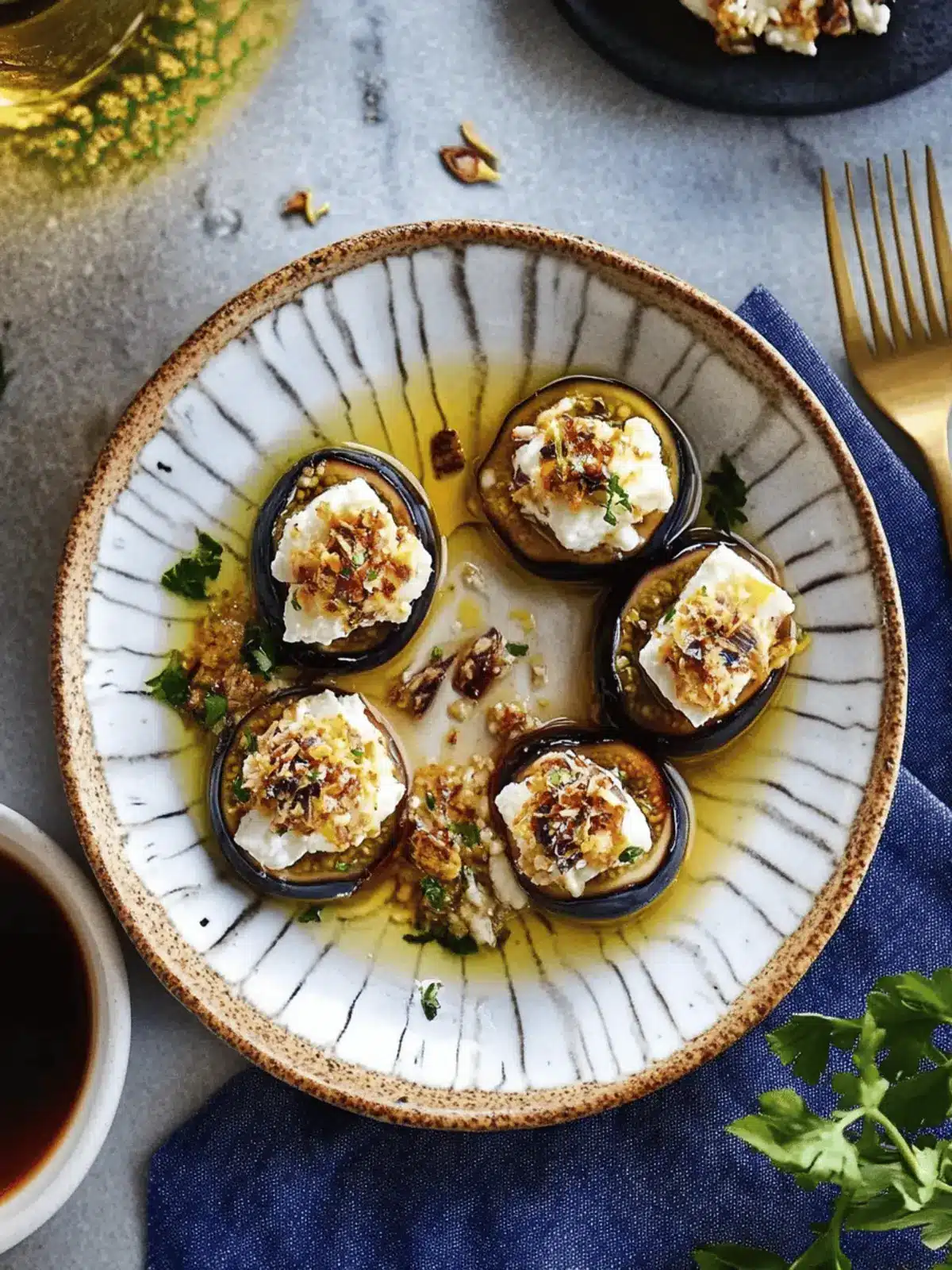 Feta-Stuffed Figs With Saffron Syrup