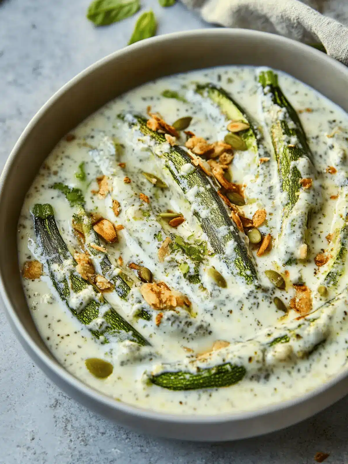 Stuffed Zucchini in Yogurt