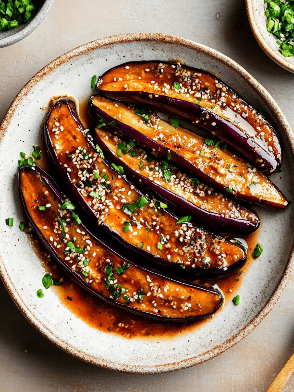 Air Fryer Eggplant with Miso Sauce