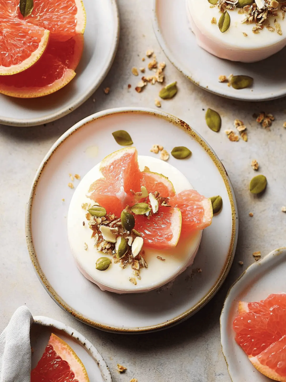 Grapefruit Panna Cotta