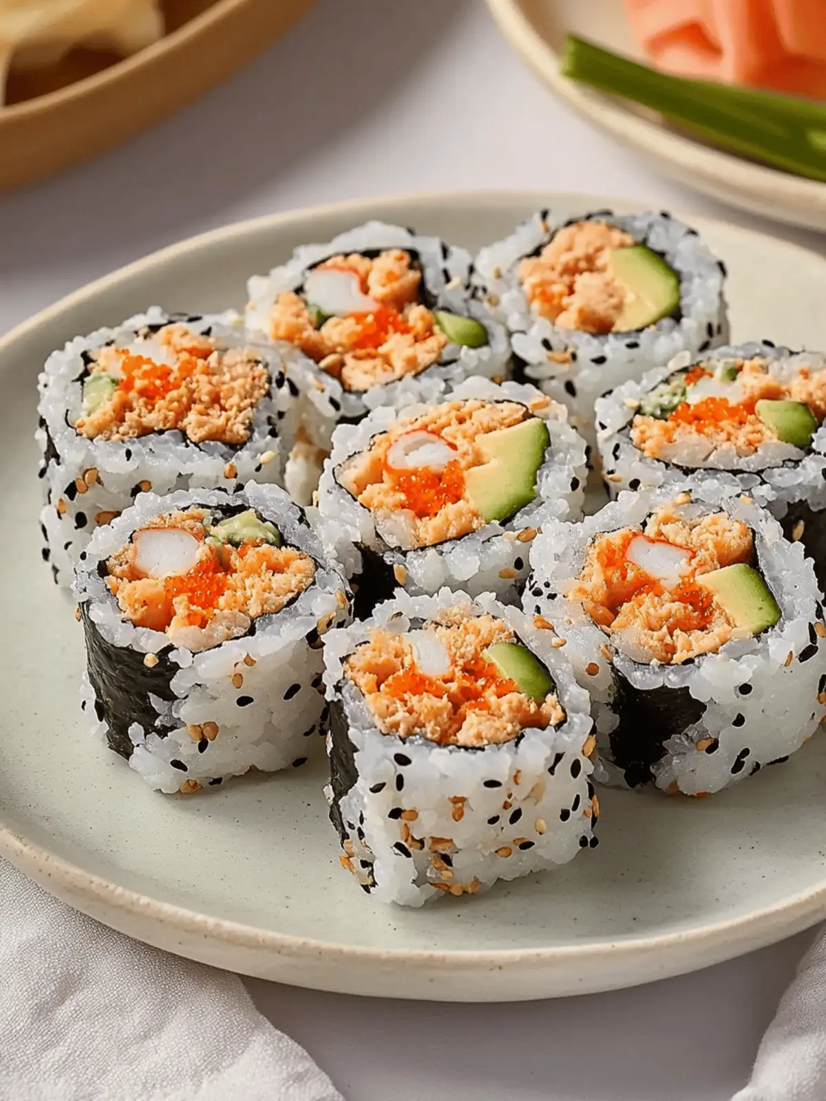 Kani Sushi (Spicy Crab Roll)