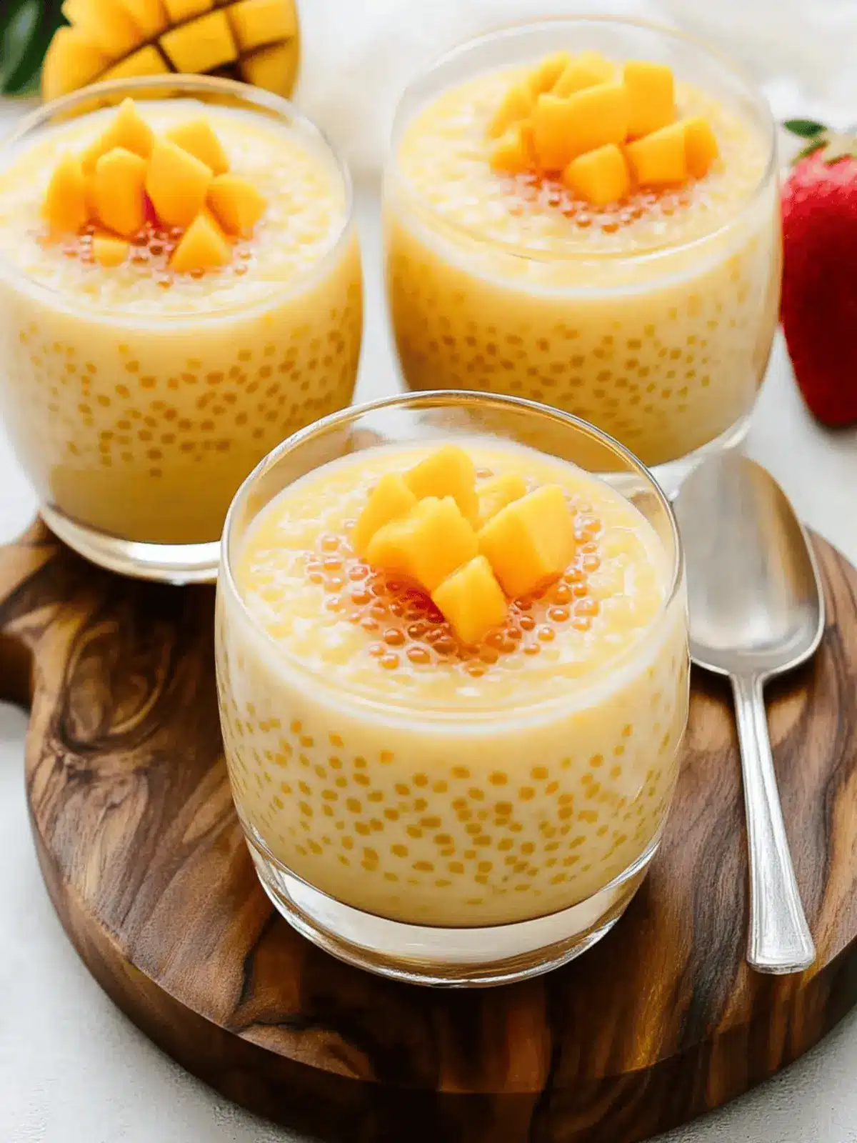 Mango Tapioca Pudding (Mango Sago)