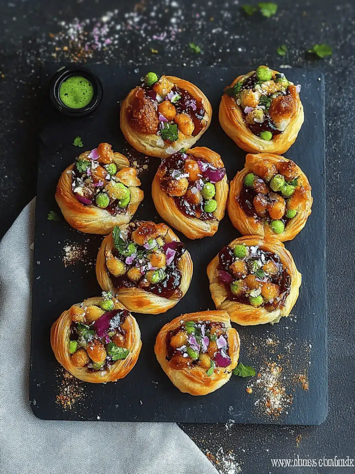 Dabeli Puff Pastry Swirl