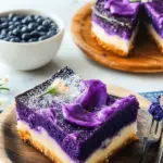Ube Cassava Cake with Macapuno