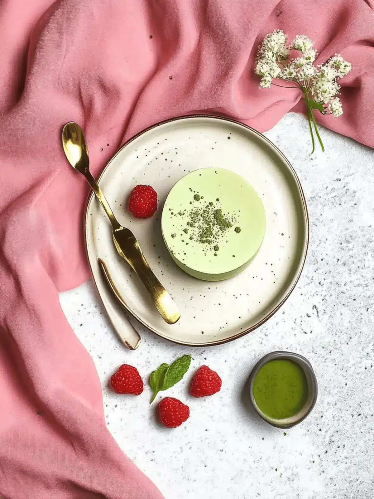 Matcha Panna Cotta