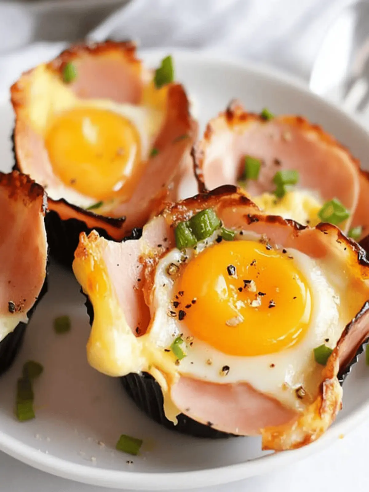 Savory Ham and Cheese Egg Cups for a Quick Breakfast Delight 2 Ham and Cheese Egg Cups