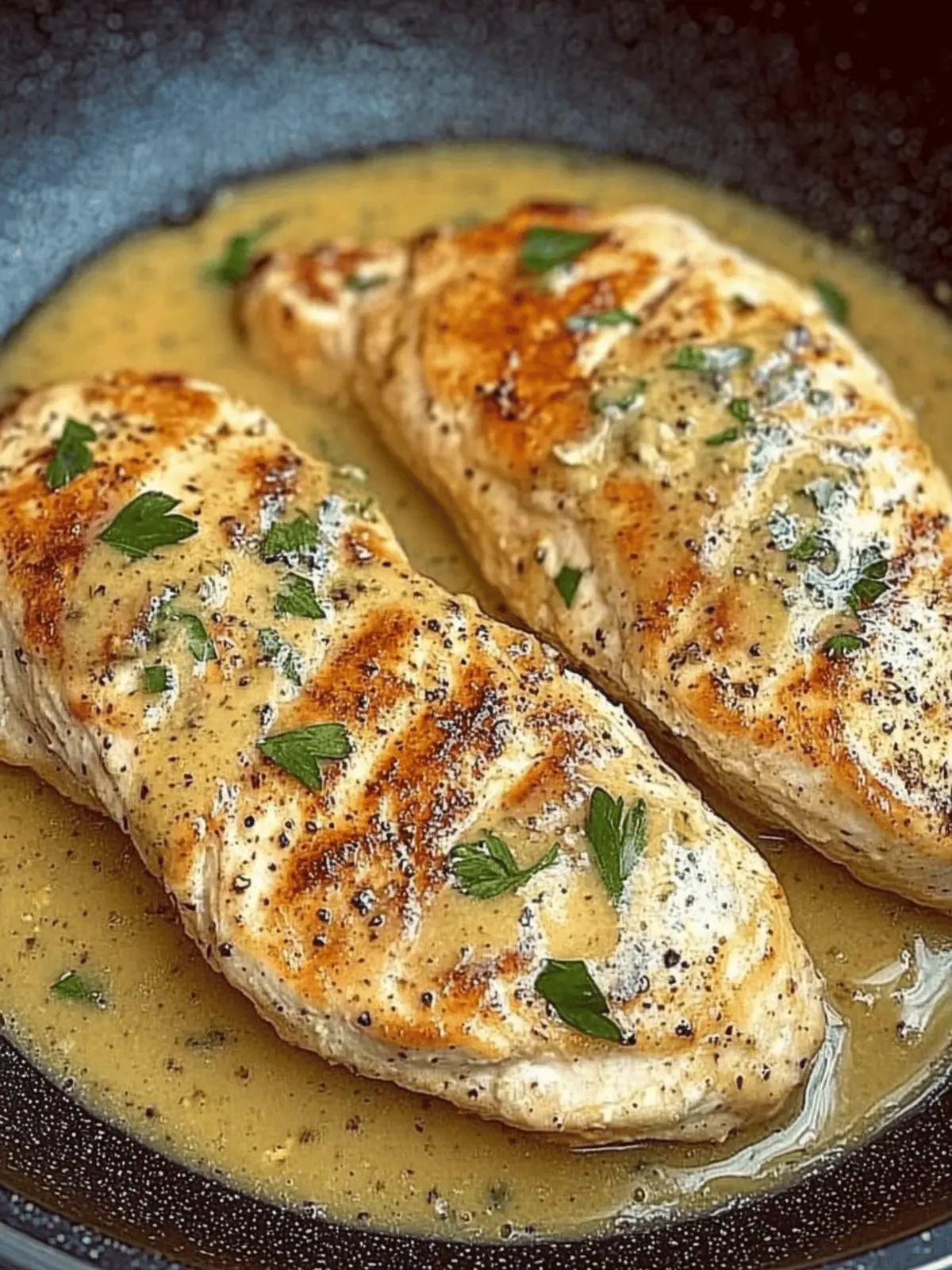 Pan Seared Chicken Breasts with Lemon Mustard Sauce