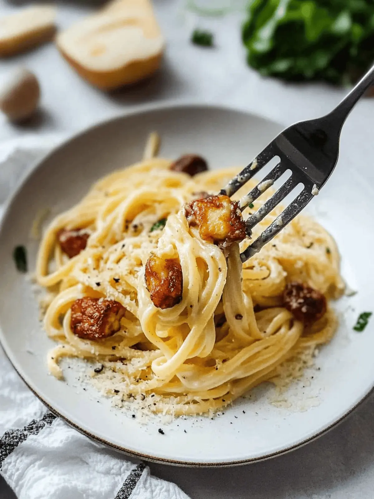 Halloumi Carbonara