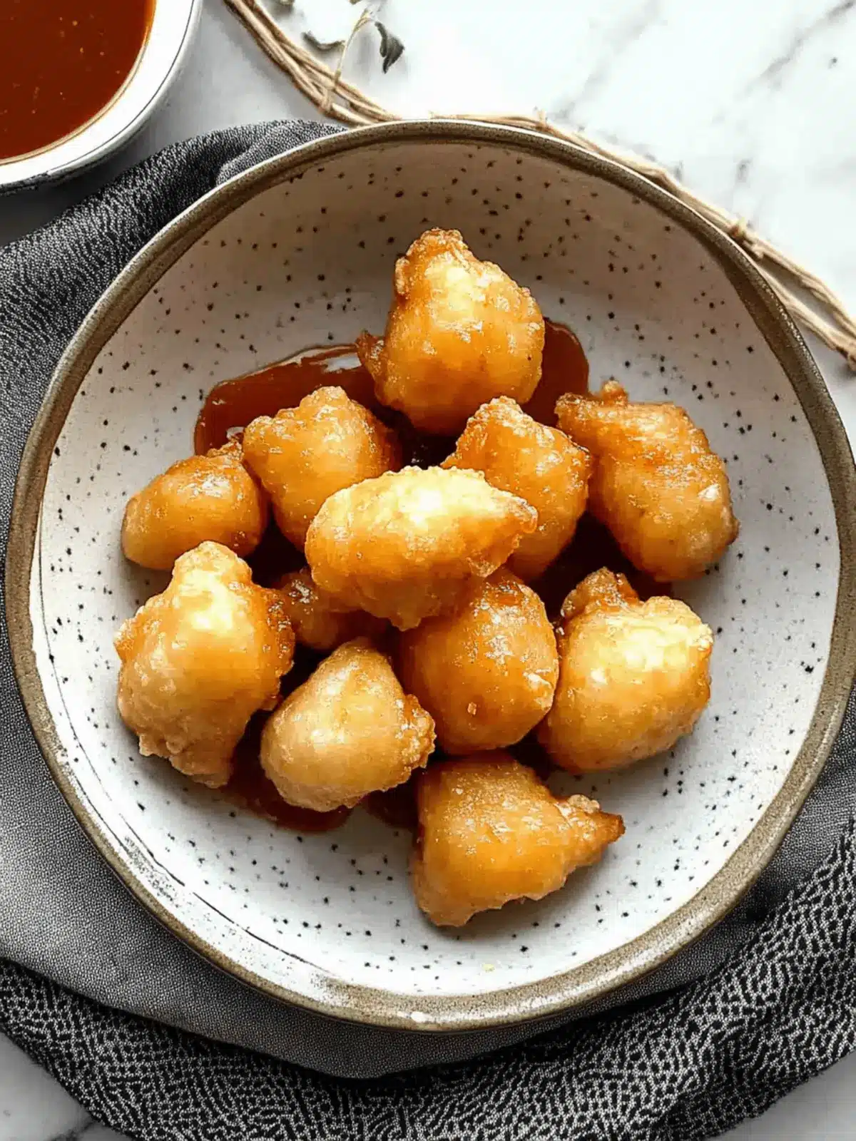 Chinese Chicken Balls With Sweet And Sour Sauce
