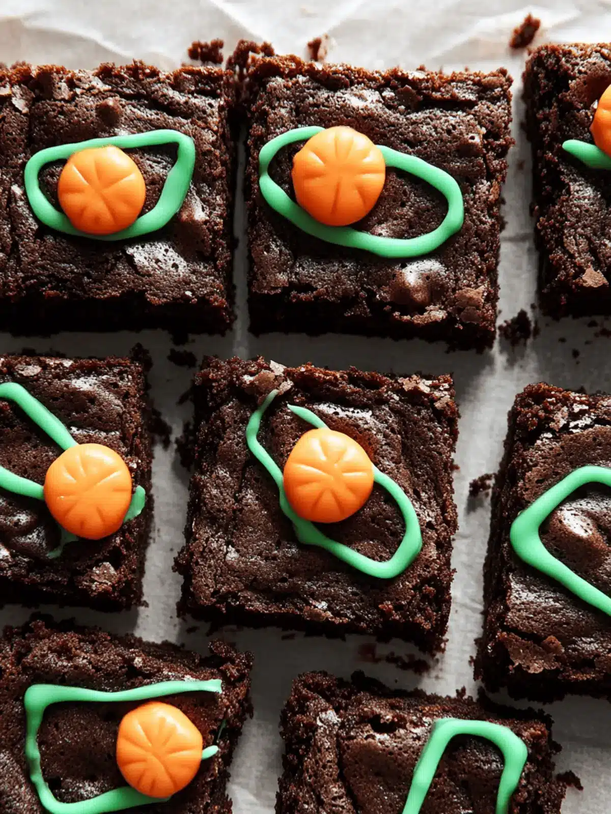 Pumpkin Patch Brownies That Kids Will Love to Make! 3 Pumpkin Patch Brownies